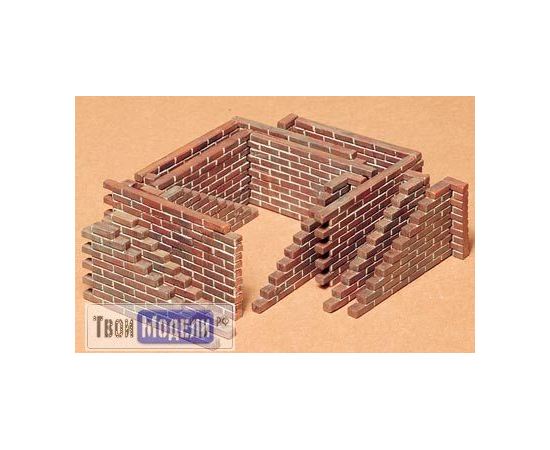 Строительство диорам Tamiya 35028 Набор фрагментов кирпичных стен, 4 вида tm02710 купить в твоимодели.рф
