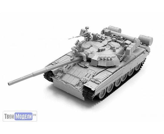 Склеиваемые модели  XS-35001 T-80У MBT Основной боевой танк 1/35 tm03306 купить в твоимодели.рф