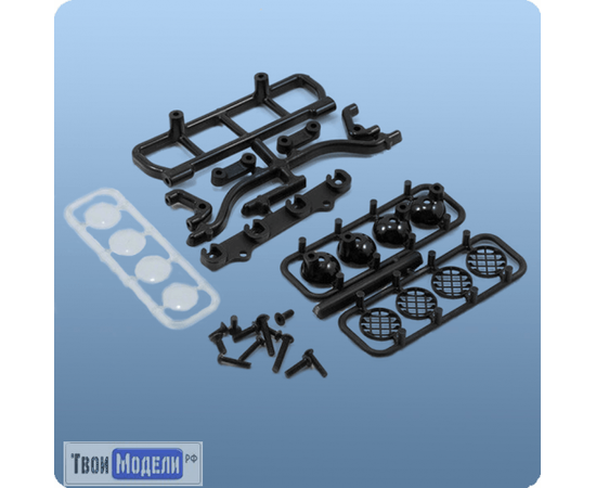 RC Гараж  Люстра трофи пластик - четыре прожектора для RC tm03876 купить в твоимодели.рф