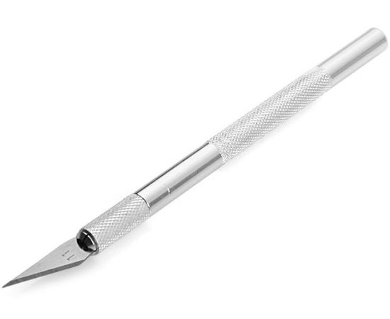 Оборудование для творчества JAS 9309 Нож с цанговым зажимом + 5 лезвий №11 tm04547 купить в твоимодели.рф