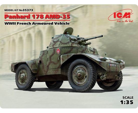 Склеиваемые модели  ICM 35373 Panhard 178 AMD-35, Французский бронеавтомобиль tm04917 купить в твоимодели.рф
