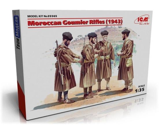 Склеиваемые модели  ICM 35565 Марокканские гумьеры, стрелки - 1943 год tm04938 купить в твоимодели.рф