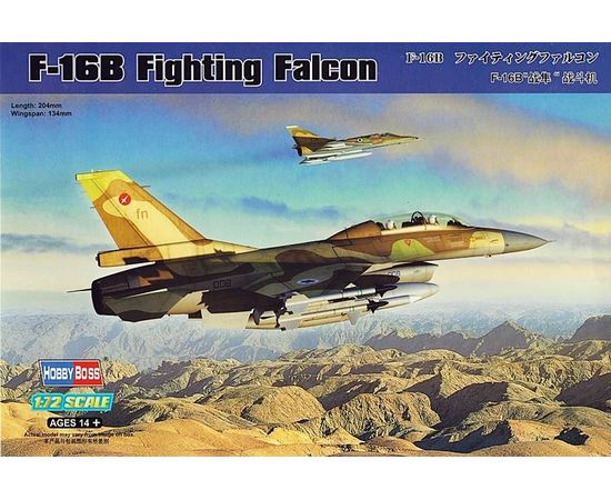 Склеиваемые модели  HobbyBoss 80273 F-16B Fighting Falcon лёгкий истребитель tm04862 купить в твоимодели.рф