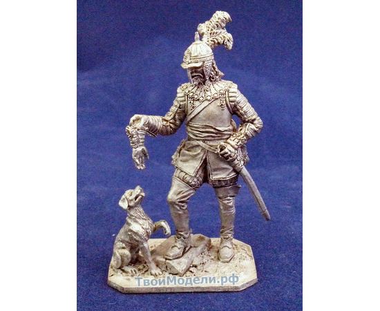 Коллекционные фигурки  EK Castings M127 Германский кавалерист с собакой, 1650 года tm04864 купить в твоимодели.рф