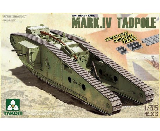 Склеиваемые модели  TAKOM 2015 Mark IV "Самец" Английский тяжелый танк с минометом tm04775 купить в твоимодели.рф