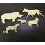 Изделия из дерева (фанеры) Набор №3 Фигурки животных для творчества из  дерева 3DLV-10129 tm10129 купить в твоимодели.рф