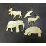 Изделия из дерева (фанеры) Набор №2 Фигурки животных для творчества из  дерева 3DLV-10124 tm10124 купить в твоимодели.рф