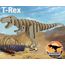 Изделия из дерева (фанеры) T-Rex 3D пазл конструктор из дерева серия "DINOSAUR" 23 детали tm-19-8895 купить в твоимодели.рф