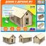 Изделия из дерева (фанеры) Конструктор из деревянных брусьев №1  Домик в деревне, набор деталей для творчества и поделок atm-07062022 купить в твоимодели.рф
