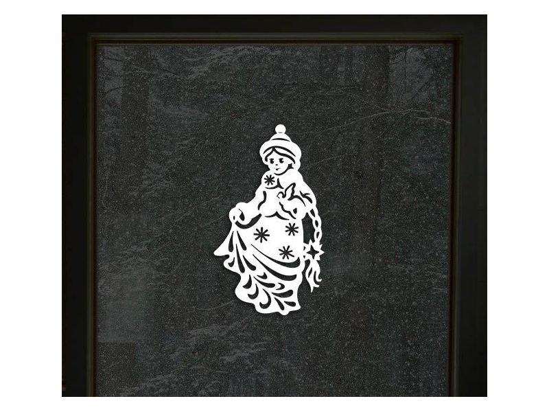 Изделия из дерева (фанеры) Новогодние украшения на окно/стекло из бумаги (Вытынанки) в ассортименте tm-19-8579_12 купить в твоимодели.рф